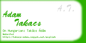 adam takacs business card