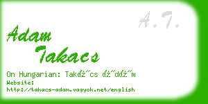 adam takacs business card